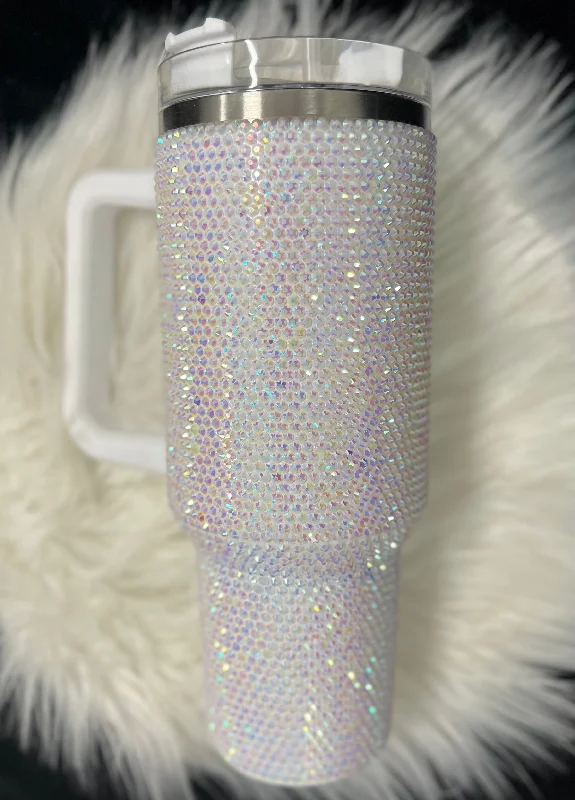 Nail rhinestone nature themes-Stainless steel bling cup