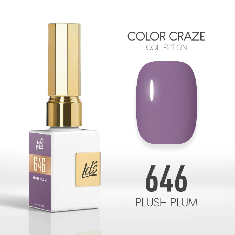 nail polish halal certified-LDS Color Craze Gel Nail Polish - 646 Plush Plum - 0.5oz