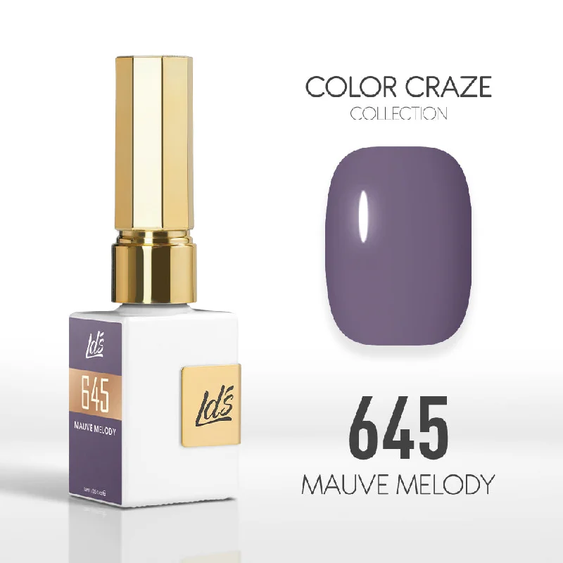 nail polish breathable-LDS Color Craze Gel Nail Polish - 645 Mauve Melody - 0.5oz