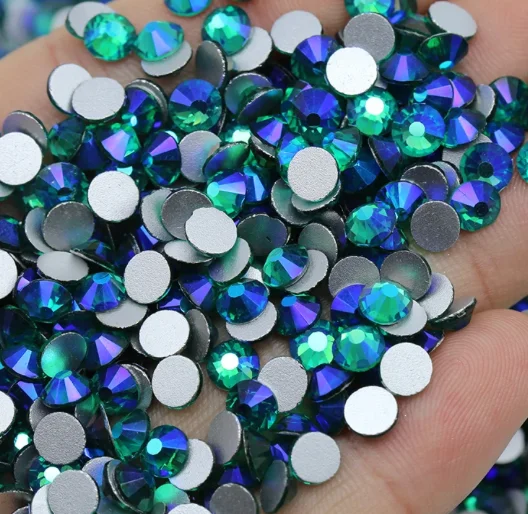 Nail rhinestone quick fixes-Glass Rhinestones - Ocean Breeze