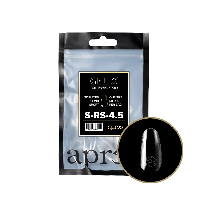 nail repair with nail repair strengthening gel-APRES TIP BAG - 4.5 - SCULPTED ROUND SHORT