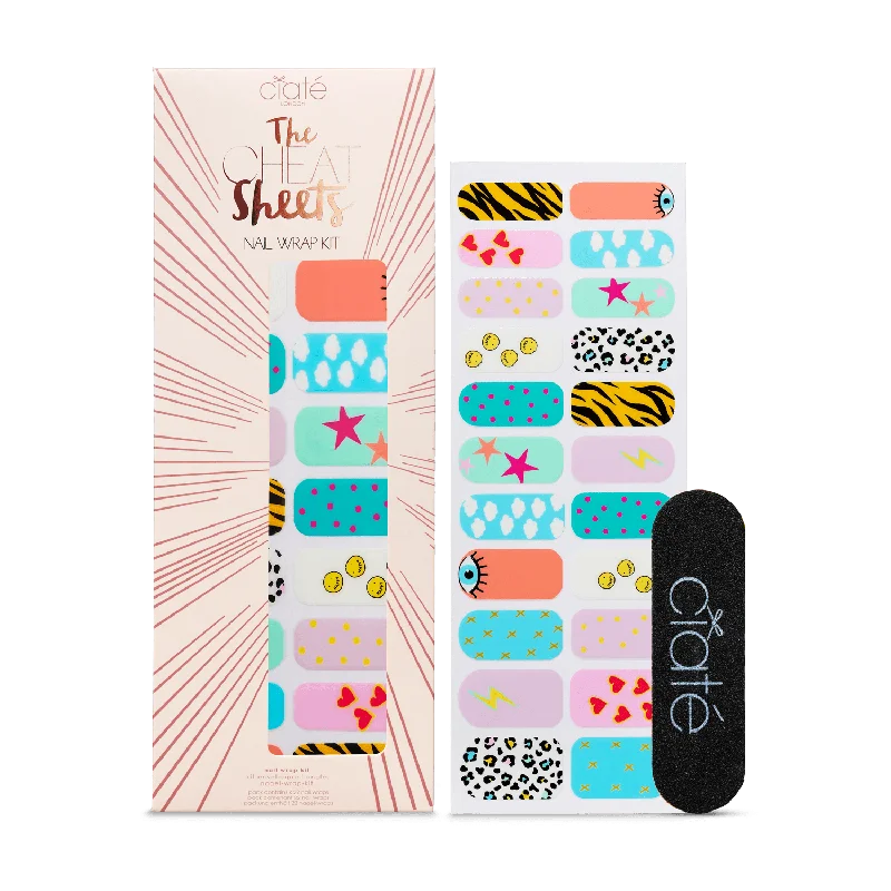 nail polish sample packs-Cheat Sheets Nail Wrap Kit - Fun Fair