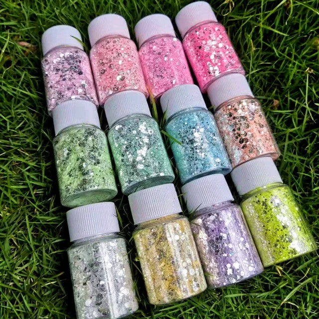 Nail art decoration fitness-hot sell sparkly mirror nail shape nail art nail sequins glitter