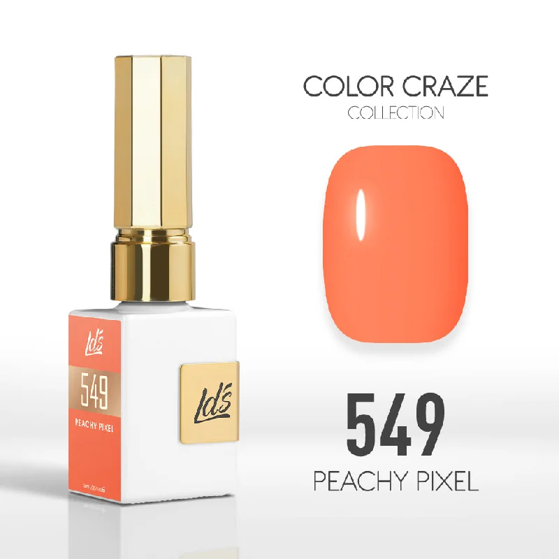 nail polish modern trends-LDS Color Craze Gel Nail Polish - 549 Peachy Pixel - 0.5oz