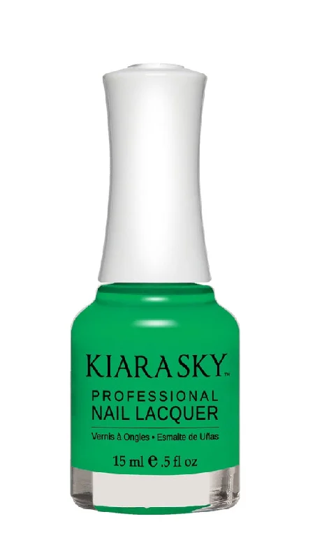 nail polish Capricorn gray-Kiara Sky Nail Lacquer - N448 Green With Envy