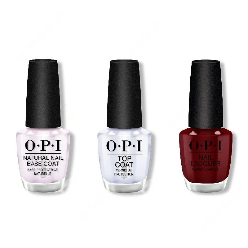 nail polish high pigment-OPI - Nail Lacquer Combo - Base, Top & Como se Llama? 0.5 oz - #NLP40