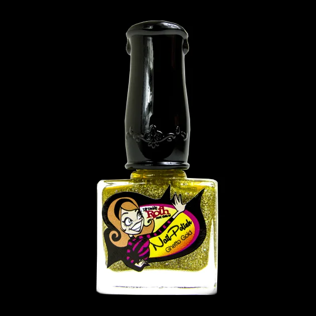 nail polish charcoal dark-Ghetto Gold Nail Polish