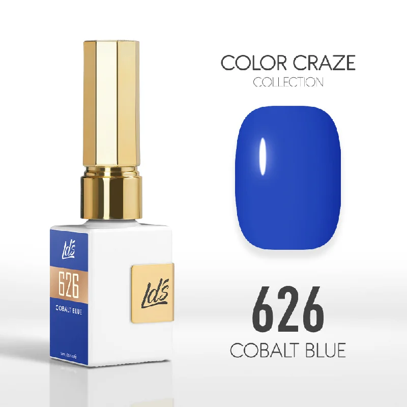 nail polish custom colors-LDS Color Craze Gel Nail Polish - 626 Cobalt Blue - 0.5oz