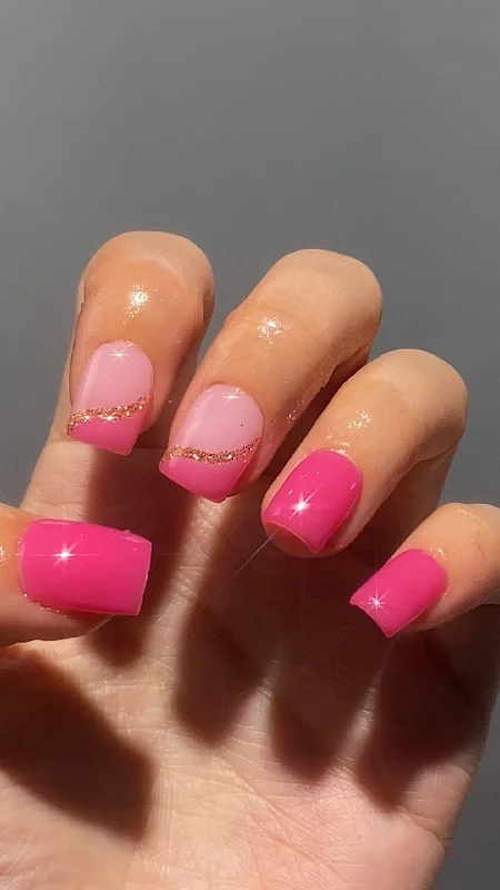 nail repair with nail repair kit-Golden Lining Raspberry