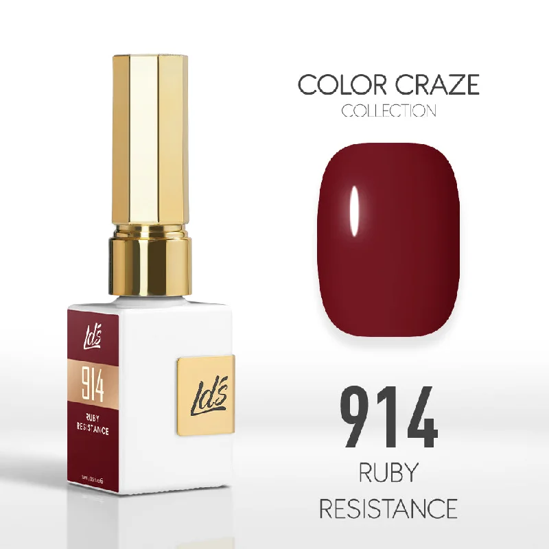 nail polish heatwave orange-LDS Color Craze Gel Nail Polish - 914 Ruby Resistance - 0.5oz