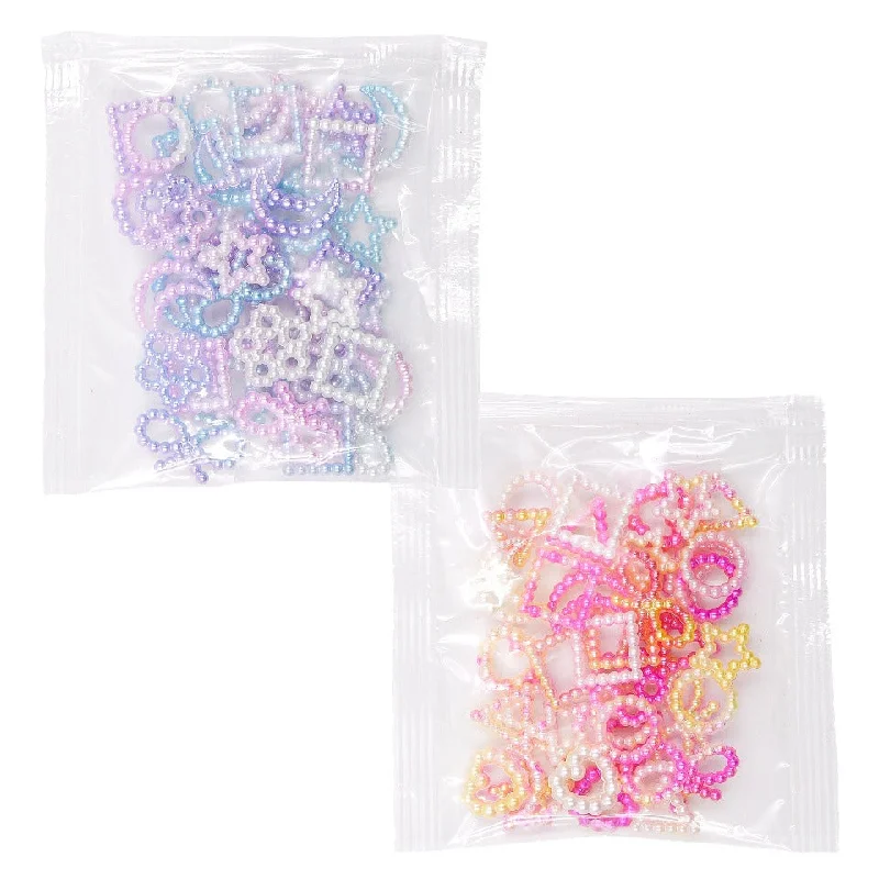 Nail rhinestone yoga nails-Pastel Pearl Shaker Bits Embellishment (2 packs)