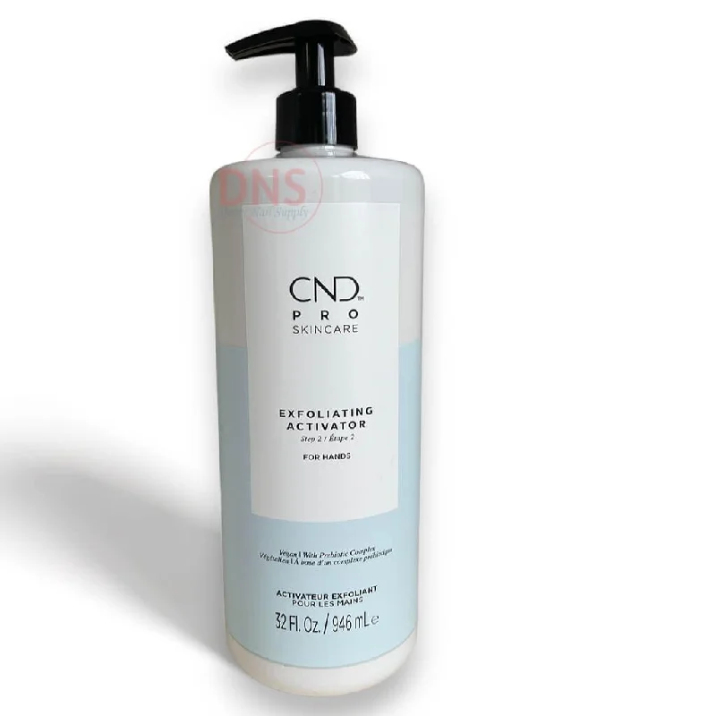 nail repair with nail repair spray-CND Pro Skincare Exfoliating Activator (For Hands) 32 Oz