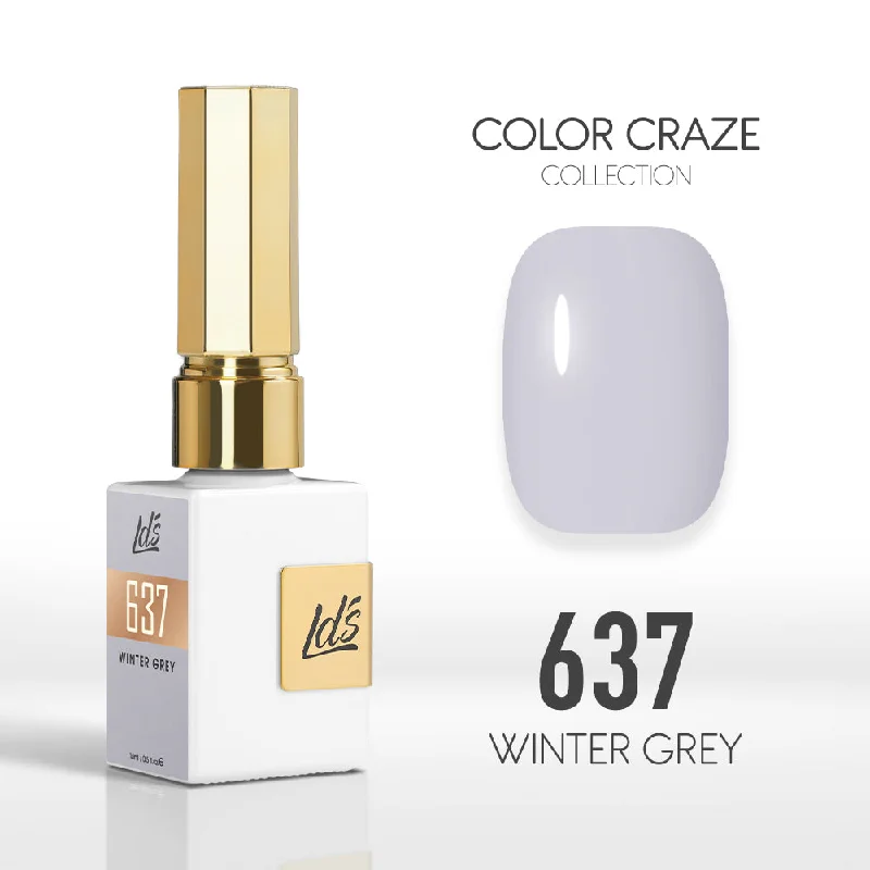 nail polish thermal-LDS Color Craze Gel Nail Polish - 637 Winter Grey - 0.5oz