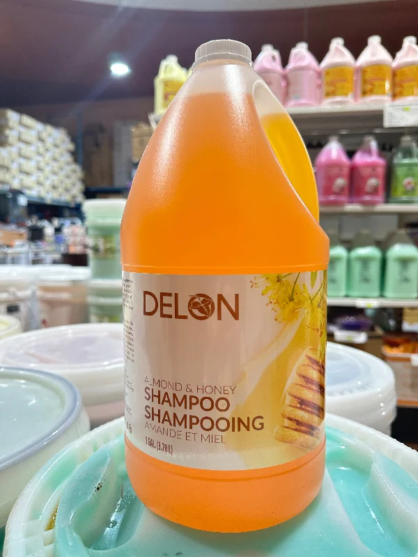 nail repair with nail repair strengthener-D713Y-4DELON  DELON ALMOND & HONEY SHAMPOO 3.78L