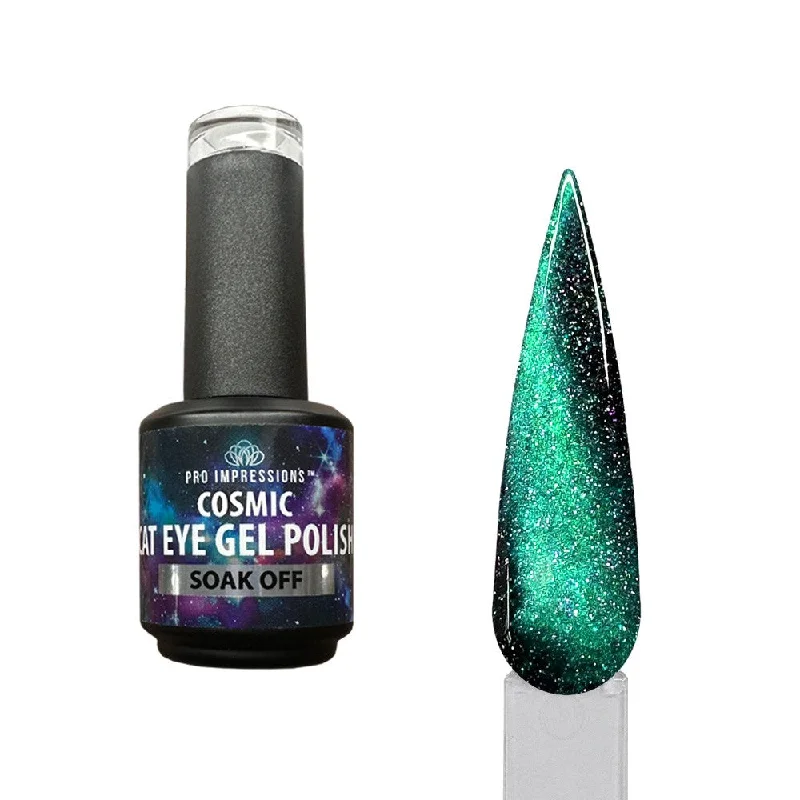 Nail art decoration tea-Cosmic Cat Eye Gel Polish - Aurora