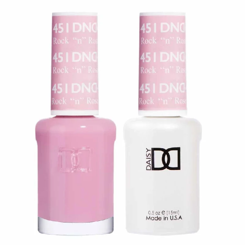 nail polish dry finish-Duo Gel - 451 Rock "N" Rose