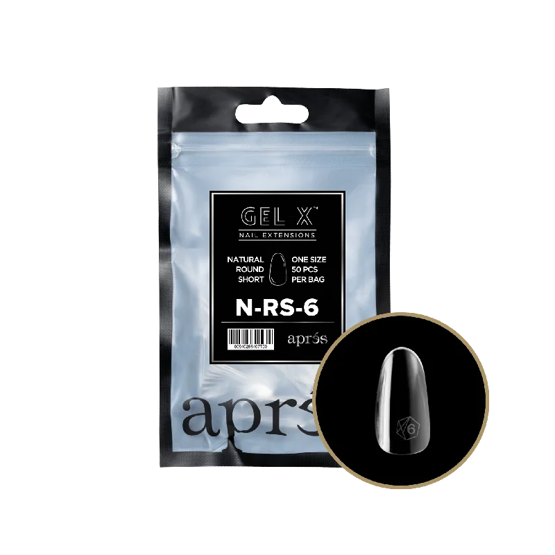 nail repair for camping-APRES TIP BAG - 6 - NATURAL ROUND SHORT