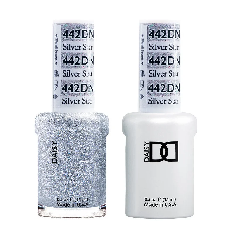 nail polish embossed-Duo Gel - 442 Silver Star