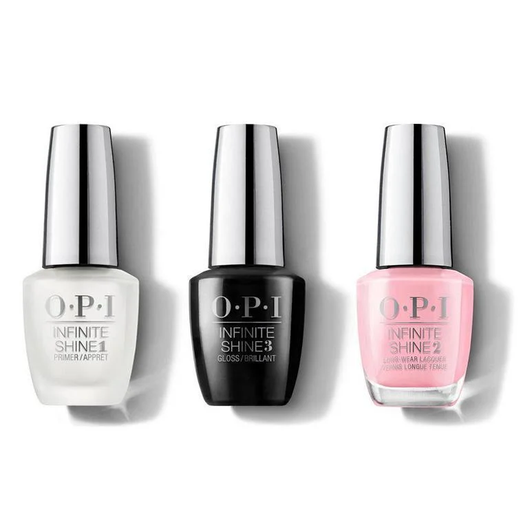 nail polish sleigh bell-OPI - Infinite Shine Combo - Base, Top & Pink Ladies Rule The School 0.5 oz - #ISLG48