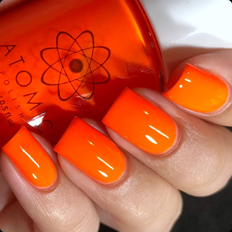 nail polish collage art-Neon (Ne) Orange