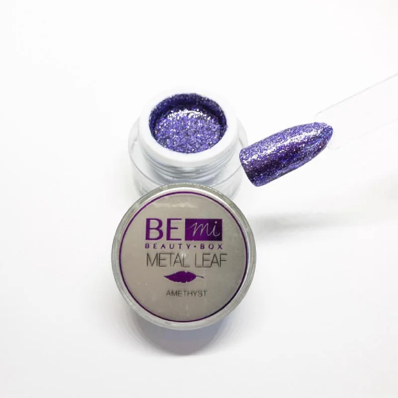 Nail art decoration abstract-BEmi | Metal Leaf Gel | Amethyst