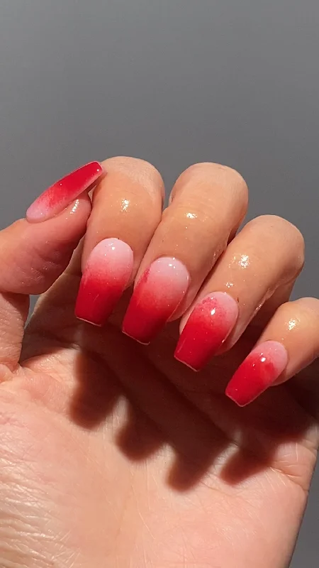 nail repair with nail conditioner-Dual Sunset Ombre