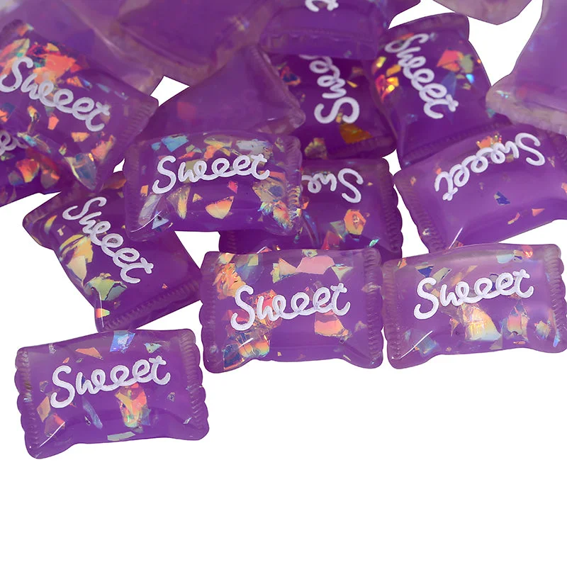 Purple sequined candy