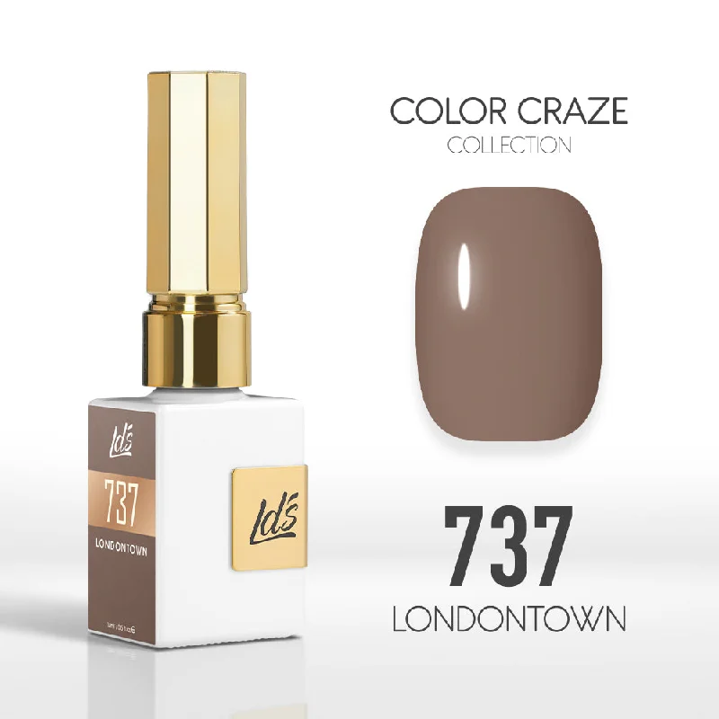 nail polish matte finish-LDS Color Craze Gel Nail Polish - 737 Londontown - 0.5oz