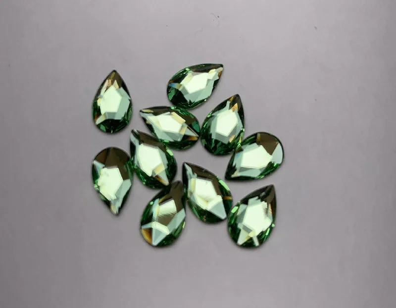 Nail rhinestone wholesale suppliers-2303 pear peridot