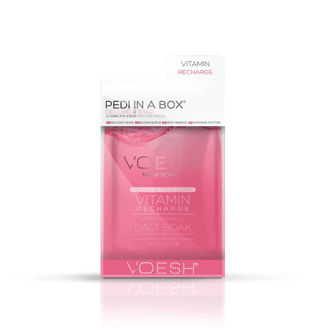 nail repair with vitamin E-VOESH Pedi In A Box Deluxe 4 Step | VITAMIN RECHARGE