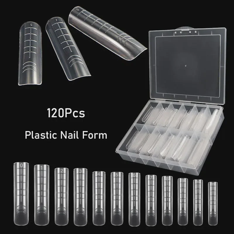 nail polish sparkle top-Nail Mold Forms For Poly Gel Extension Building