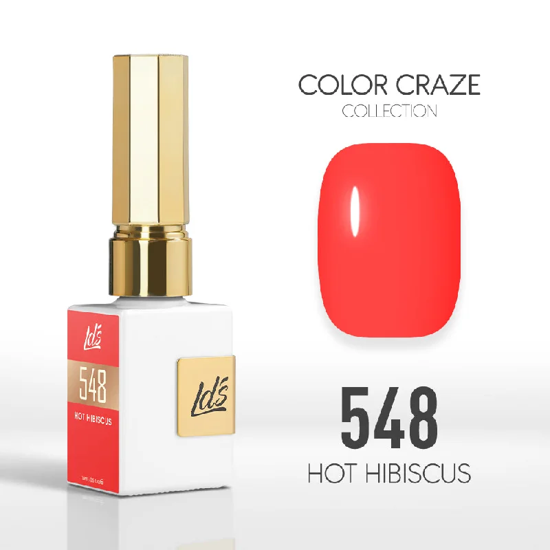 nail polish vintage style-LDS Color Craze Gel Nail Polish - 548 Hot Hibiscus - 0.5oz