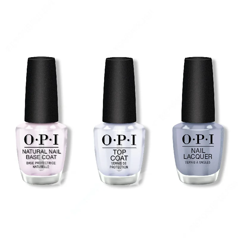 nail polish drip style-OPI - Nail Lacquer Combo - Base, Top & Check Out the Old Geysirs 0.5 oz - #NLI60