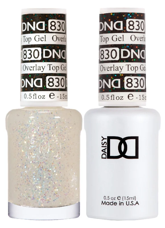 nail polish watercolor-DND 830 Overlay Top Gel Duo