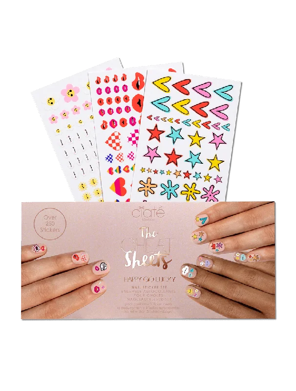 nail polish halal certified-The Cheat Sheets Happy Go Lucky Nail Stickers