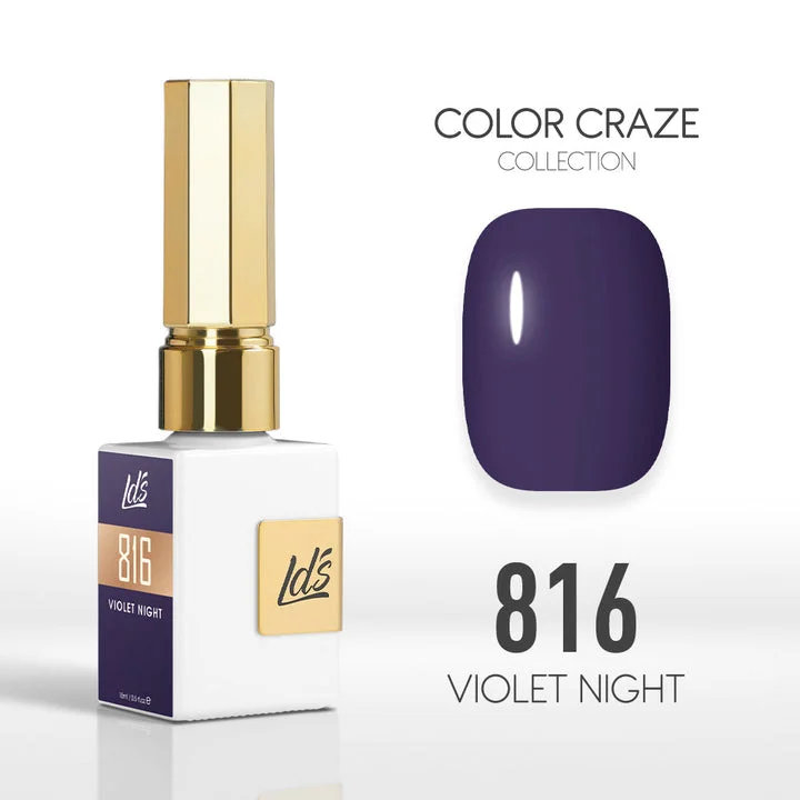 nail polish laugh yellow-LDS Color Craze Gel Nail Polish - 816 Violet Night - 0.5oz