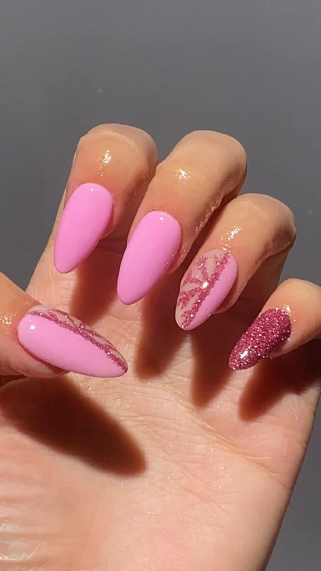 nail repair with biotin-Pink Passion Snowflake