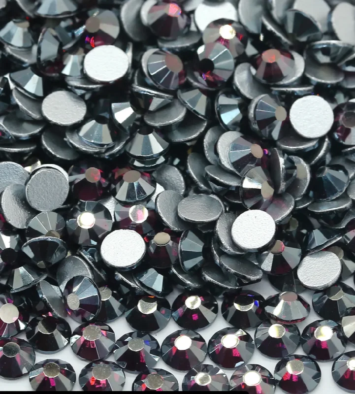 Nail rhinestone safe materials-Glass Rhinestones - Blood Moon