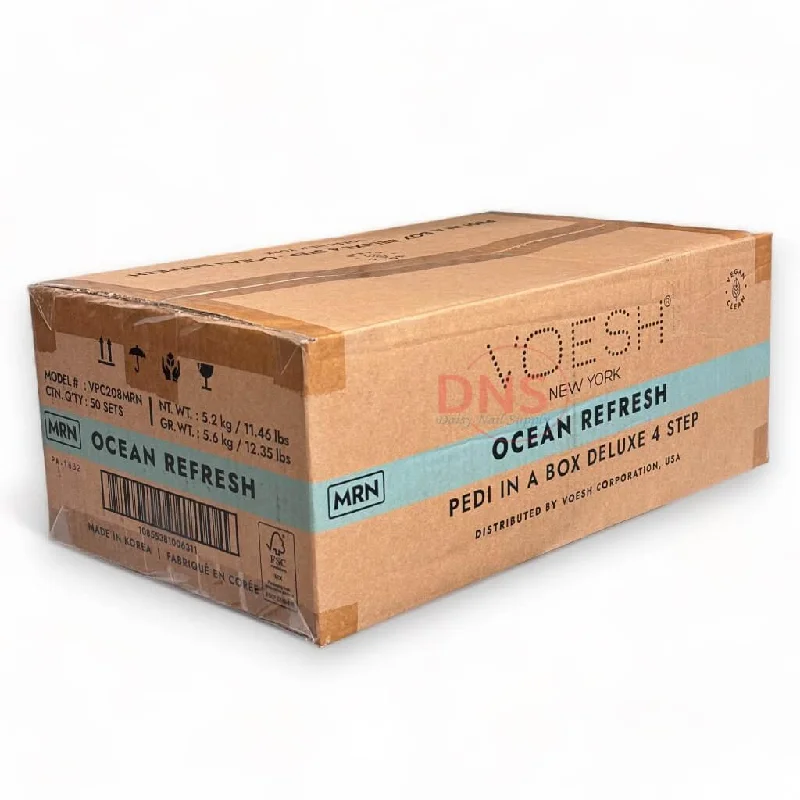 nail repair with nail repair oil blend-VOESH Pedi In A Box Deluxe 4 Step | OCEAN REFRESH (Box of 50 Sets)