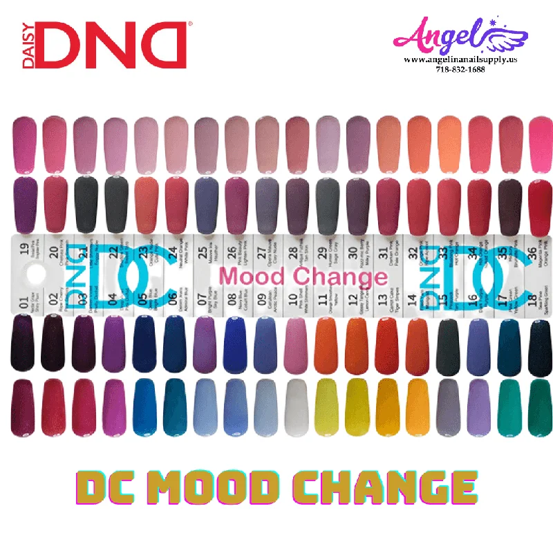 nail polish sunflower yellow-DC Mood Change Full Set 36 Colors #1 - #36 GEL ONLY