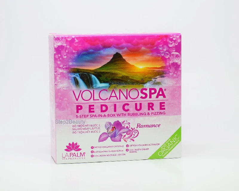 nail repair for split nails-Lapalm Volcano Spa Pedicure 5-Step in A Box Kit - Romance