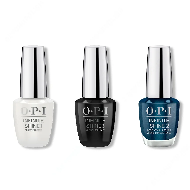 nail polish groovy vibe-OPI - Infinite Shine Combo - Base, Top & Nessie Plays Hide & Sea-k - #ISLU19