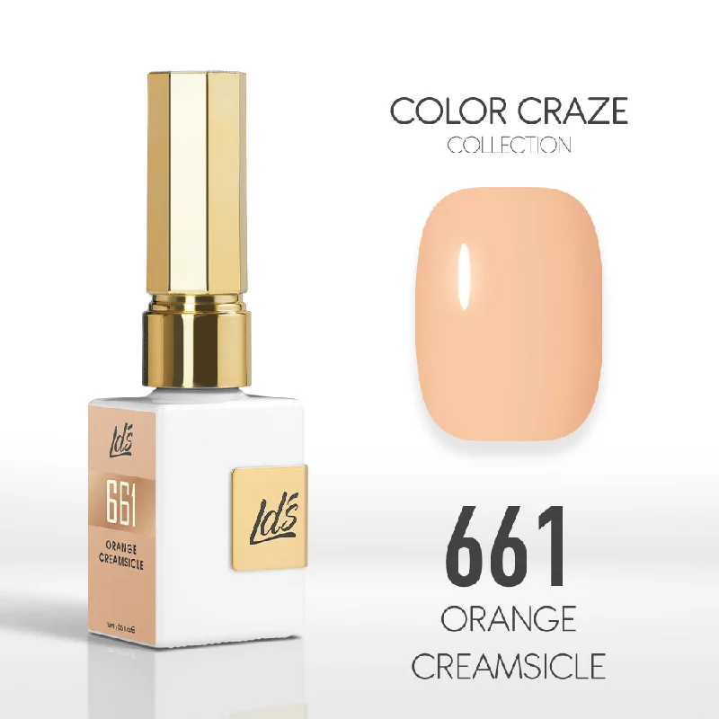 nail polish inspiration-LDS Color Craze Gel Nail Polish - 661 Orange Creamsicle - 0.5oz