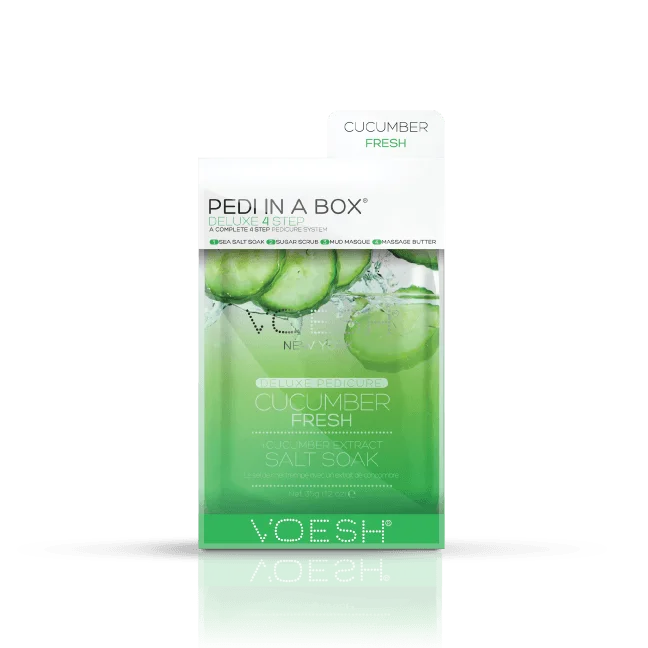 nail repair with nail protector-VOESH Pedi In A Box Deluxe 4 Step | CUCUMBER FRESH