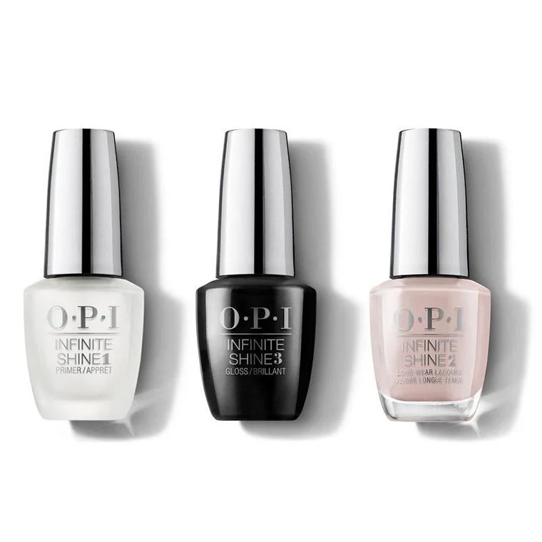 nail polish fireplace glow-OPI - Infinite Shine Combo - Base, Top & Substantially Tan - #ISL50