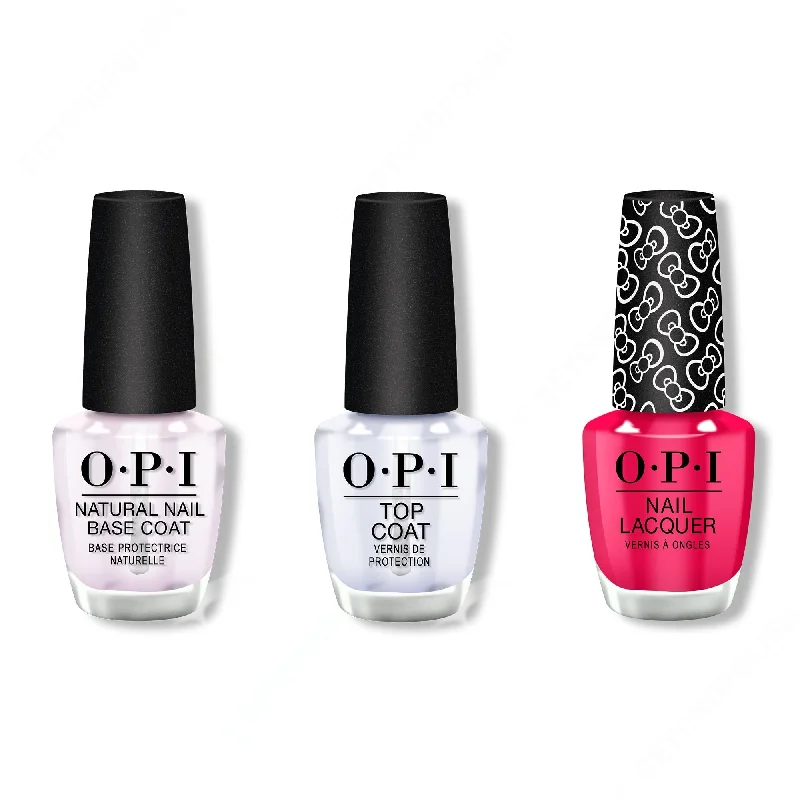 nail polish night sky-OPI - Nail Lacquer Combo - Base, Top & All About The Bows 0.5 oz - #HRL04