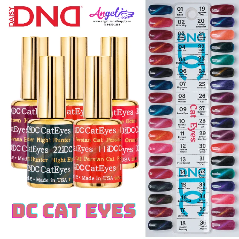 nail polish orchid purple-DC Cat Eyes Collection Full Set 36 colors #1 - #36 GEL ONLY