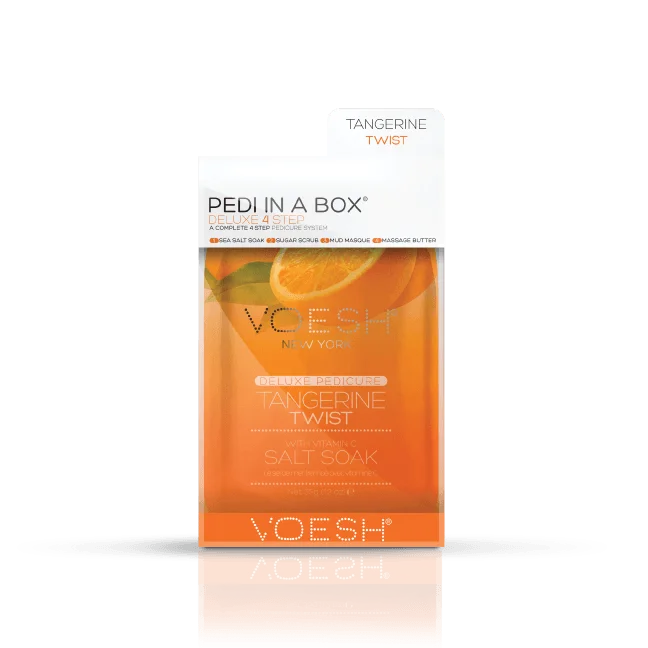 nail repair with nail polish remover-VOESH Pedi In A Box Deluxe 4 Step | TANGERINE TWIST