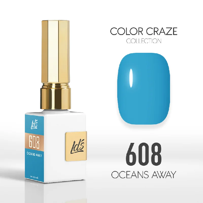 nail polish gold flecks-LDS Color Craze Gel Nail Polish - 608 Oceans Away - 0.5oz