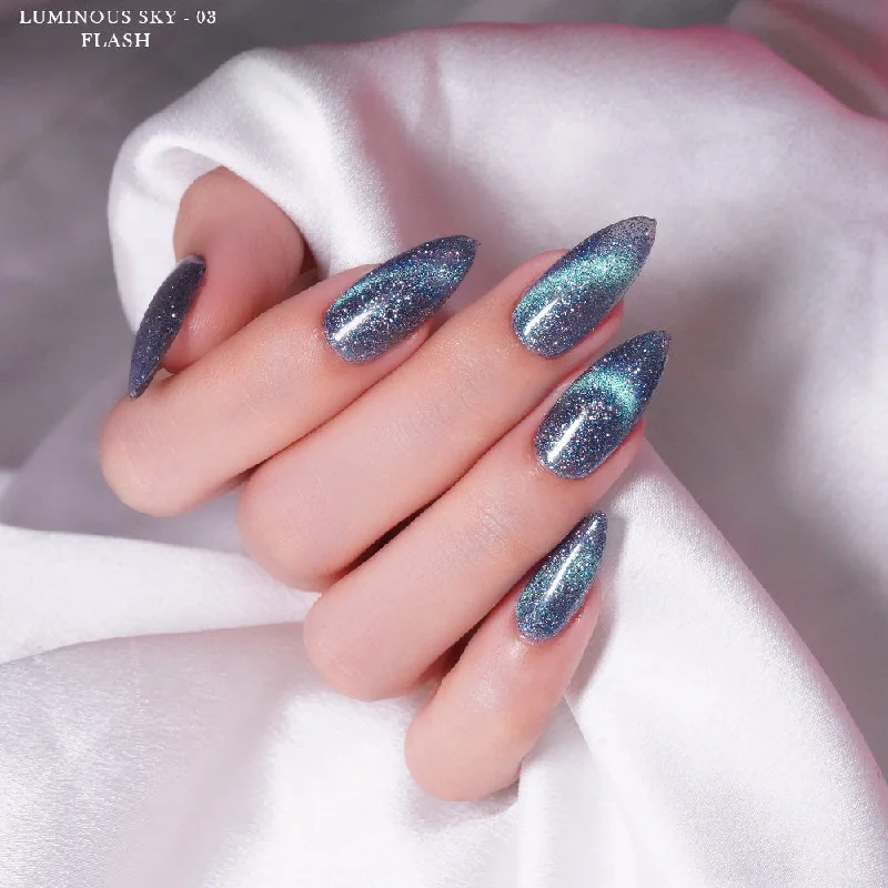 Nail art decoration hacks-LAVIS Cat Eyes CE13 - 03 - Gel Polish 0.5 oz - Luminous Sky Collection